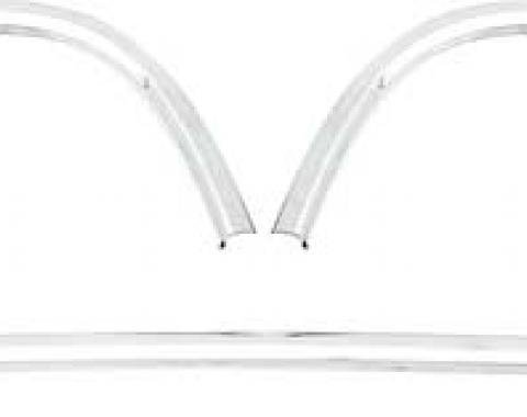 OER 1970-71 Dodge Challenger Convertible Top Boot Well Molding Set ME12227