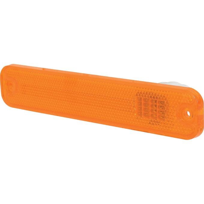 1973-79 Ford Pickup, 1978-79 Bronco, 1975-89 Econoline, Front Side Marker Lens, Amber, LH or RH, Each