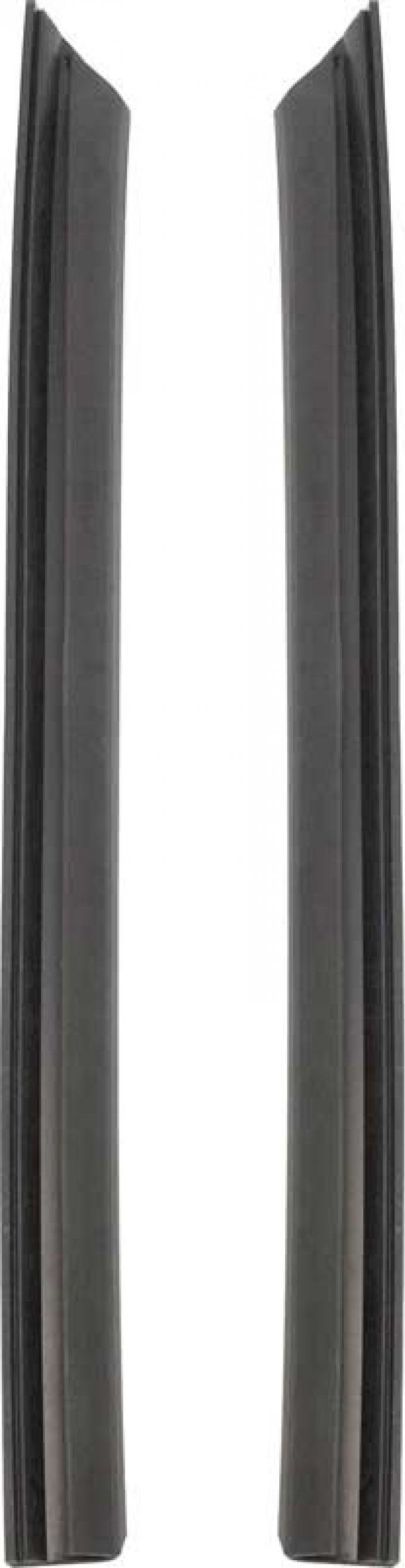 OER 1966-67 Nova Quarter Window Vertical Weatherstrips With Steel K447