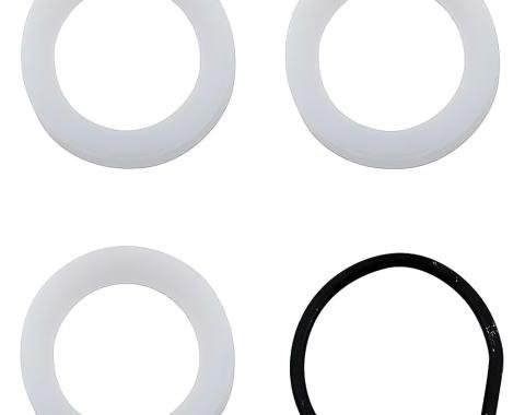 1958-88 Chevrolet, Buick, Oldsmobile Pontiac, Clutch Bell Crank (Z-Bar) Pivot Stud Nylon Seat & Retainer Set, 4 Piece