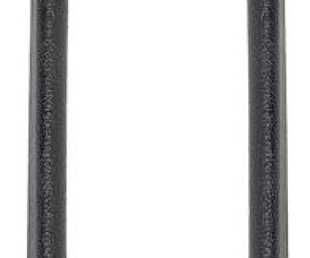 OER 1967 Camaro, Firebird, Door Jamb Windlace Molding, with Molded End Caps, Black, Pair K514