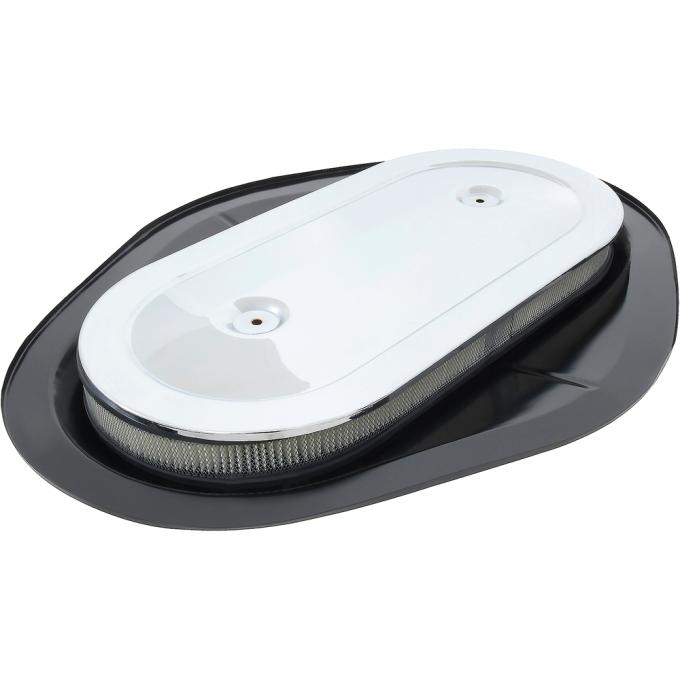 1969 Camaro, Crossram Air Cleaner Assembly, Base, Lid, Filter