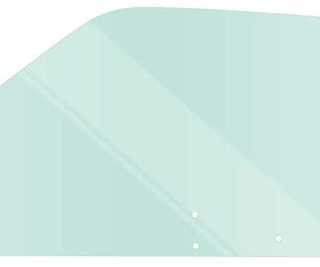 1971-73 Mustang Fastback, Door Glass, Tinted, Power, Manual, Passenger Side