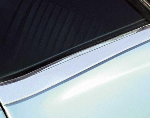 1968 Camaro, Outer Quarter Ledge Reveal Moldings, Coupe, Pair, GM Licensed
