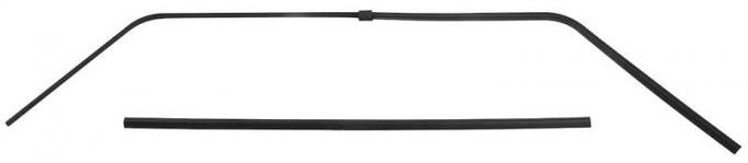 1968-70 Dodge Charger (Except Daytona or 500), Interior Rear Window Trim, 4 Piece Set