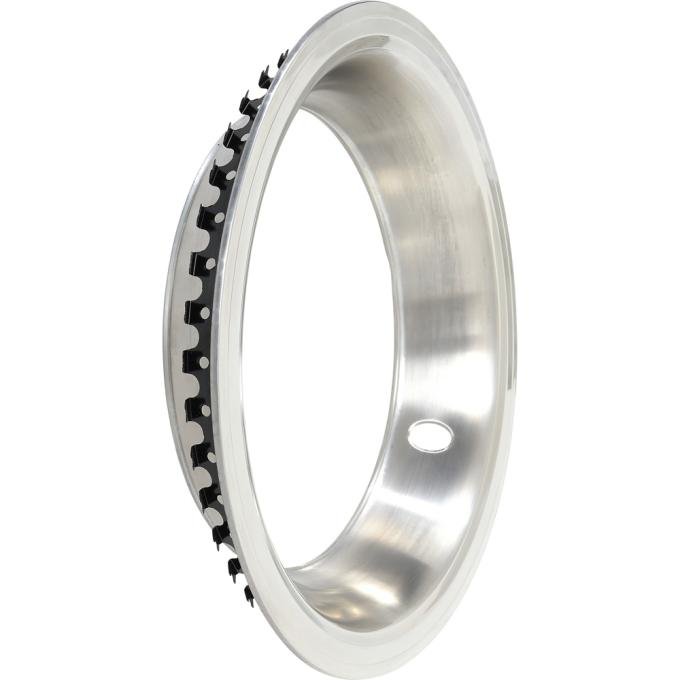 OER 15"X 7" Trim Ring, 2-3/4" Deep, Brushed Aluminum Finish With Polished Step Lip MW898