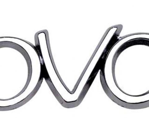 OER 1969-72 Chevrolet, "Nova" Front Fender & Quarter Panel Emblem, with Hardware, Each, GM Licensed 3953676