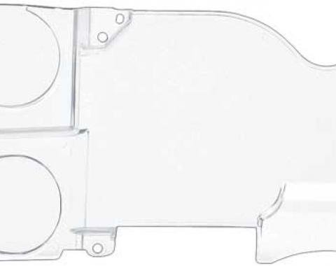 1973-80 Chevrolet, GMC Truck, Dash Instrument Gauge Lens, with Gauges, with Clock