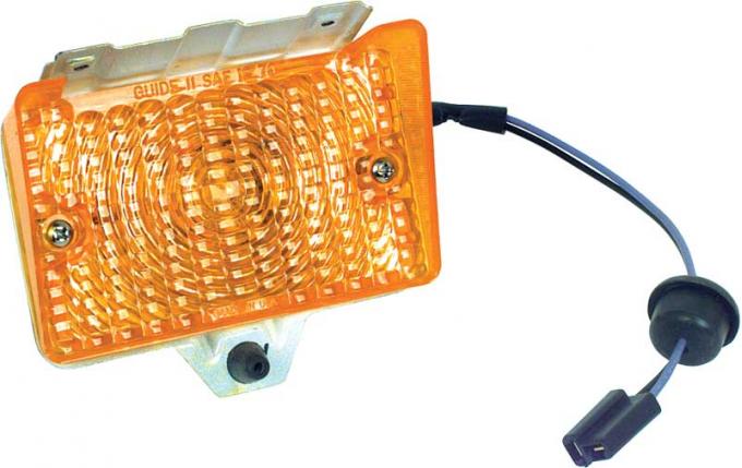 1971-1972 Chevrolet Nova Left or Right Amber Parking Lamp Assembly