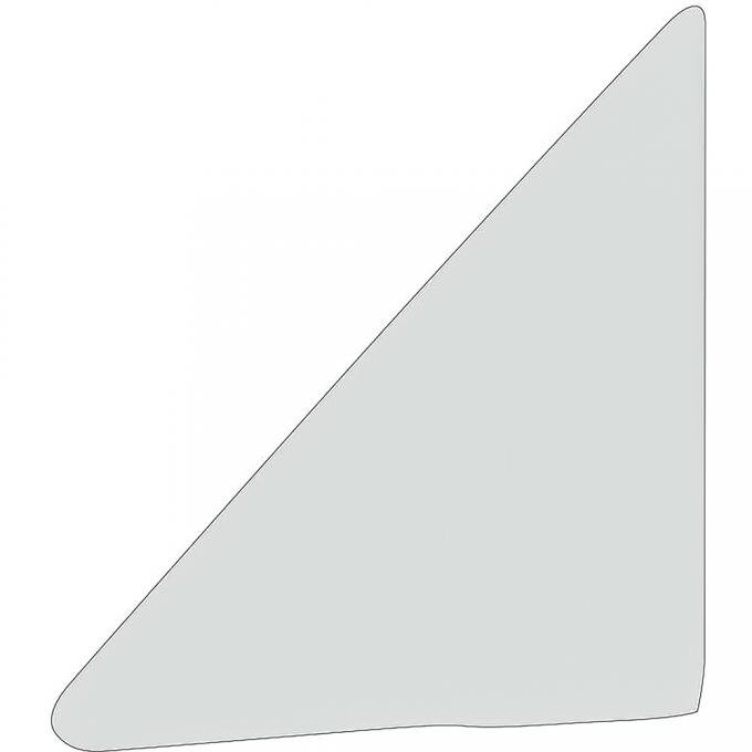 OER 1963-64 Impala, GM Full-Size 2-Door Hardtop/Coupe, 4-Door Hardtop, 4-Door Sedan, Vent Glass, LH/RH, Clear VG2435C