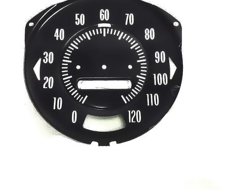 OER 1969-72 Pontiac GTO, LeMans, 120 Mph Speedometer Face, Rally Gauges, IN12790G