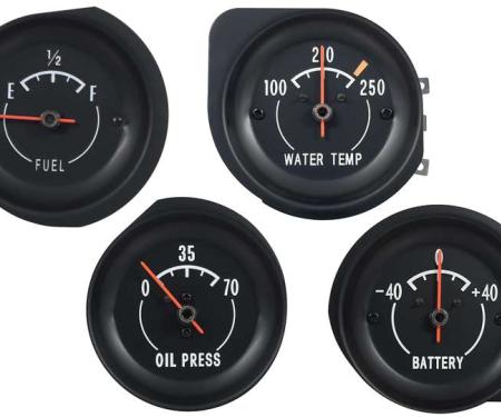 1972-74 Corvette, Gauge Set, Fuel, Battery, Temp, Oil Pressure