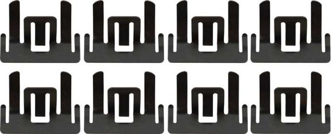 1962-65 Chevy II, Nova, Upper Door Ledge Reveal Molding Clips, 8 Piece Set