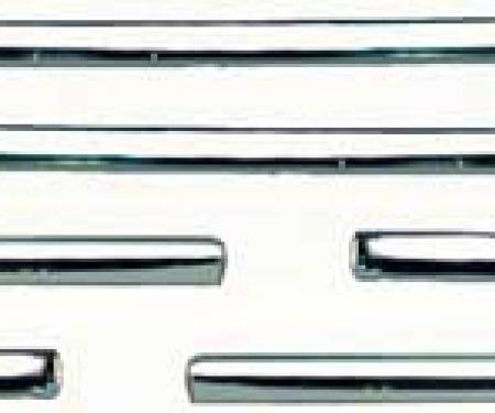 OER 1968 Camaro Rally Sport Lower Side Molding Set - 6 piece (fender-door-quarter) K4189