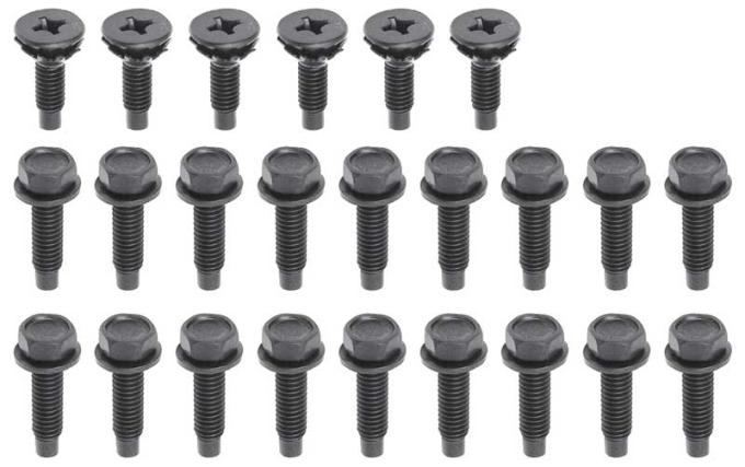 1967 Camaro, Firebird, Door Hinge Bolt and Screw Set, 24 Piece Set