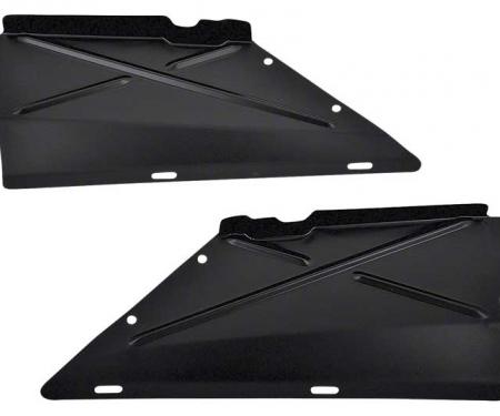 1969 Firebird, Trans Am, Radiator Support Upper Baffles, with AC, 400, Pair