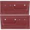 1972 Chevrolet, GMC Pickup, Blazer, Jimmy, Suburban, Deluxe Interior Door Panels, with Upper Scroll Design, Red, Pair