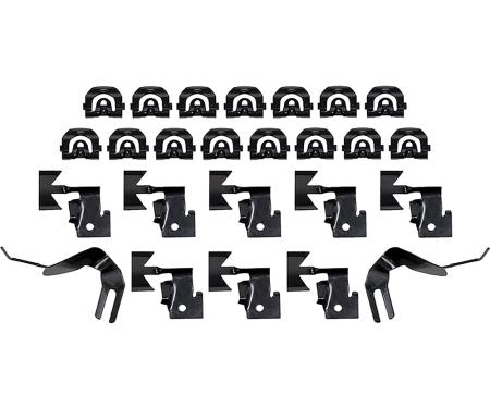 OER 1965-67 Impala, Caprice, Windshield Molding Clip Kit, 2 Door Hardtop R368C