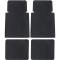 OER 1955-57 Chevrolet Bel Air, Floor Mat Set, Front and Rear, Black, 4 Piece Set M55101