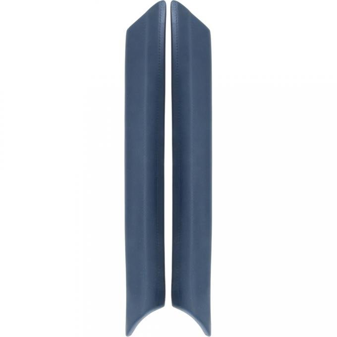 1967-68 Ford Mustang, Windshield Pillar Pads, Blue
