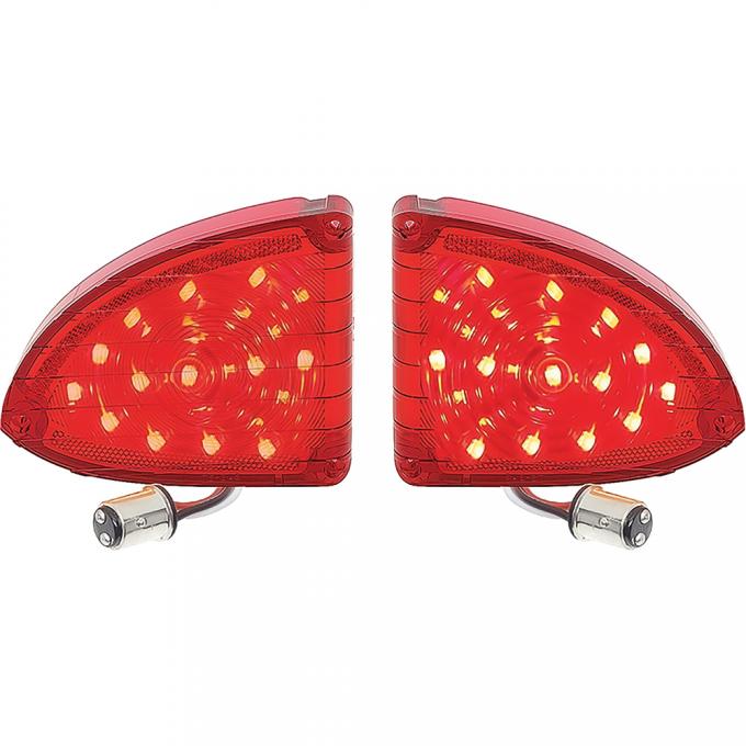 1960-66 Chevrolet, GMC Panel Truck, Suburban, Tail Lamp Lens Set, LED Conversion, RH & LH, Pair