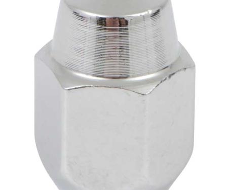 1963-70 Falcon, 1965-73 Mustang, Chrome Acorn Lug Nut, 1/2" x 20, 1-1/4" Tall, Each