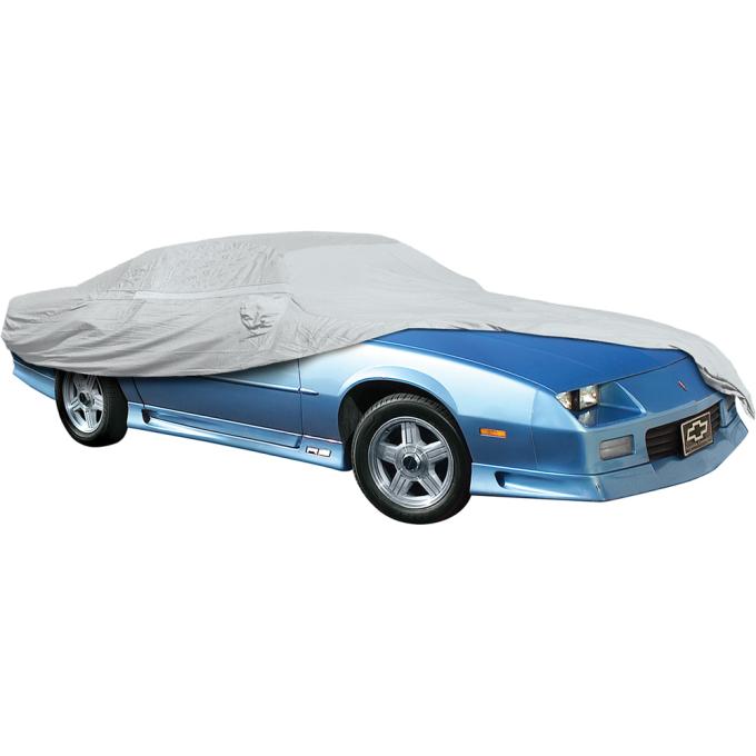 OER 1993-2002 Camaro / Firebird with Rear Wing / Spoiler, Car Cover, Titanium Plus, Silver Reflective MT3800H