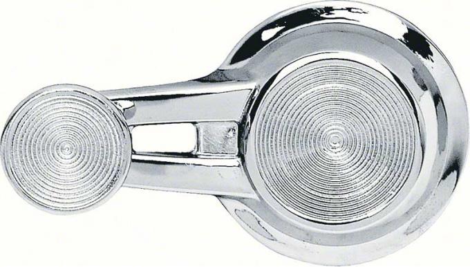 OER 1959-66 GM, Vent Window Crank Handle, Chrome Knob, Double Chrome Arm 4775786
