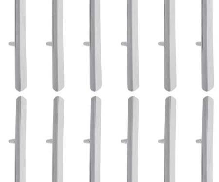 OER 1967-68 Firebird, Trans Am, Rear Quarter Louver Trim, with Hardware, 12 Piece Set, 4229997