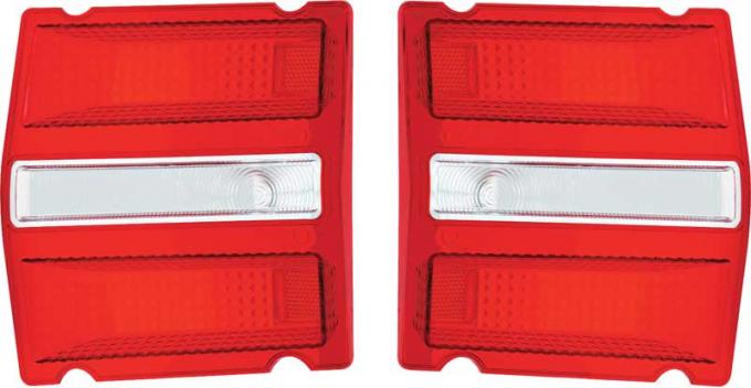 1968 Dodge Dart, Tail Light Lens, RH and LH, Pair