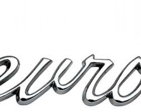 1967 Chevrolet Camaro, "Chevrolet" Header Panel and Trunk Emblem, GM Licensed