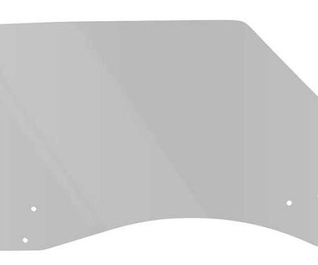 1968-69 Camaro, Firebird Door Glass, Smoke Gray Tint, RH Passenger Side