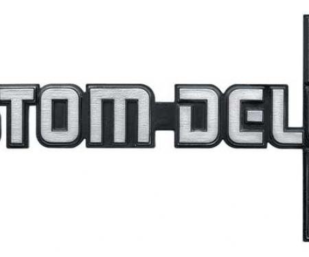 1981-87, Chevrolet Pickup Truck, CUSTOM DELUXE 30, Front Fender Emblem, Each, GM Licensed