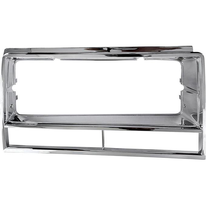 1982-87 El Camino, Caballero, 1982-83 Malibu, Headlamp Bezel, Chrome, LH