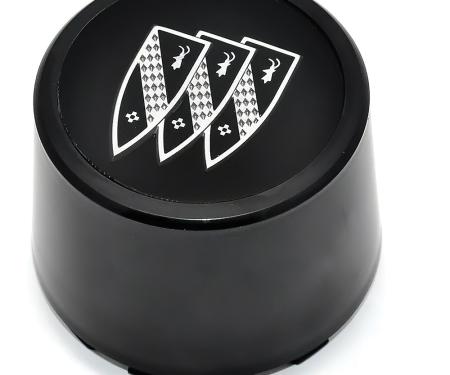 OER 1984-87 Buick Regal, T-Type, Grand National, Center Hub Cap, Black With Buick Tri-Shield Insert 25518704