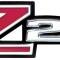OER 1970-74 Camaro, "Z28" Front Fender Emblem, with Hardware, Each, GM Licensed K4755