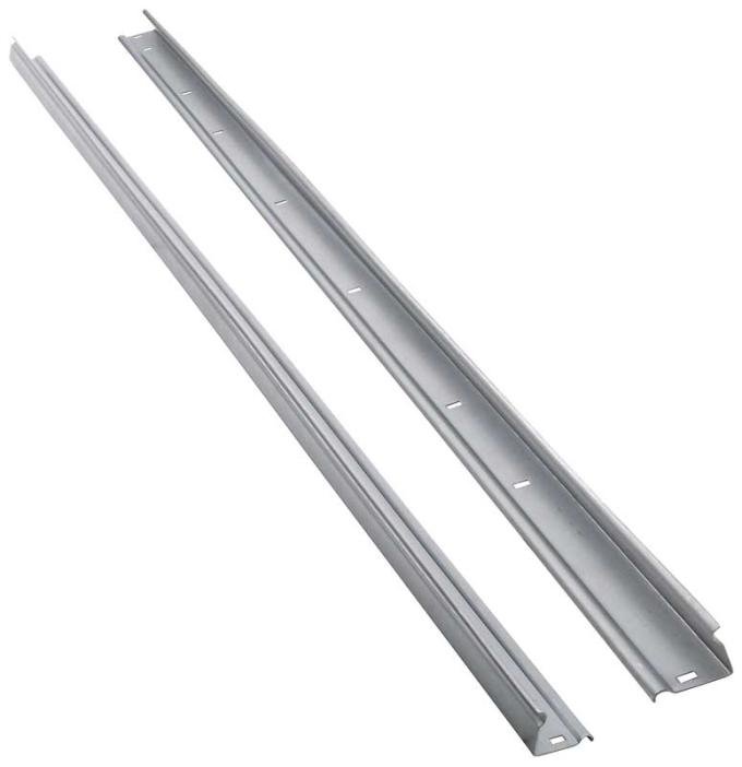 1973-87 Chevrolet, GMC, Bed Angle Strips, Short Bed, Stepside Raw Steel, Paintable