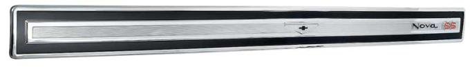 1967 Chevrolet Nova SS, Trunk Lid Panel Molding, Die-Cast Reproduction