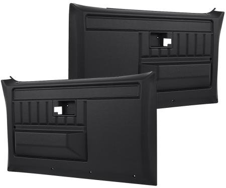 OER 1981-91 Chevy, GMC, Pickup, Blazer, Jimmy, Suburban, Front Door Panels, RH & LH, Black TL310801