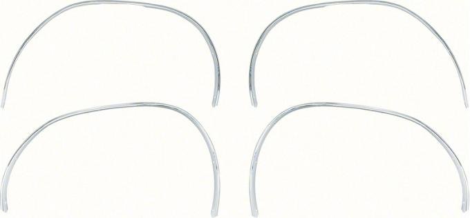 1970-74 Dodge Challenger, Wheel Opening Molding Set, Front and Rear, 4 Piece Set, Made In USA