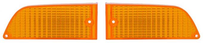 Redline Restomotive® 1971-1972 Ford Mustang Left Hand Amber Parking Lamp Lens