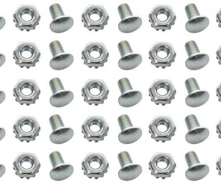 OER {year} {make} {model} Rivet Head Bolt with Nut, Set of 25, Silver *881235