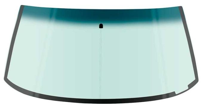 1978-88 Buick, Chevy, GMC, Pontiac, Oldsmobile, G-Body, Front Windshield Glass, with Built-In Antenna, Lt Green Shade, with Blue/Green Upper Shaded Band