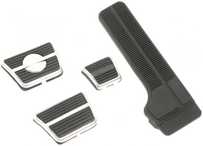 OER 1970-71 Camaro Z28 with Disc Brakes and Manual Transmission Pedal Pad Kit - 7 Piece Set *R5018
