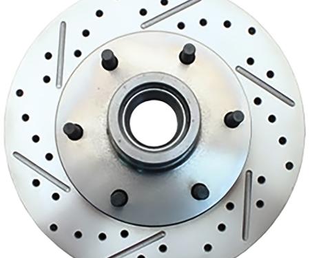 OER 1960-70 GM Truck, Front Brake 12" Rotor With 6 x 5.5 Bolt Pattern, Drilled and Slotted, RH PB1091R