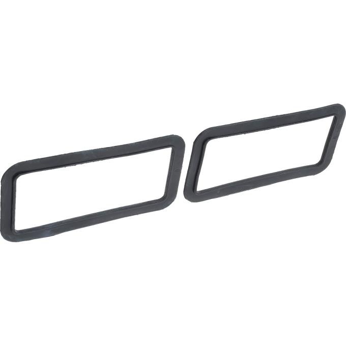 OER 1967-68 Camaro RS, Housing to Body Back Up Lens Gaskets, Molded Rubber, Pair 3899801