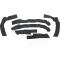 1964-66 Ford Mustang, Front Fender Rubber Splash Shield Kit