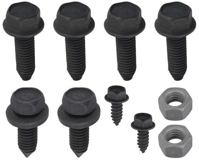OER 1970-72 Chevrolet Camaro, Front Bumper Hardware, Set HWK001