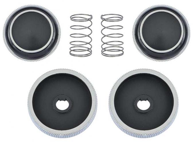1970-81 Firebird, AM/FM In Dash Radio Control Knobs, 4 Knob Set
