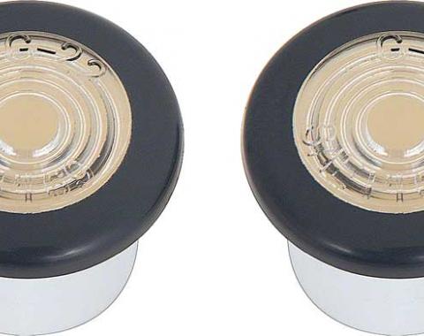 OER 1969 Firebird, GTO, Tempest, LeMans, Front Side Marker Lamp Assembly, Pair 911138